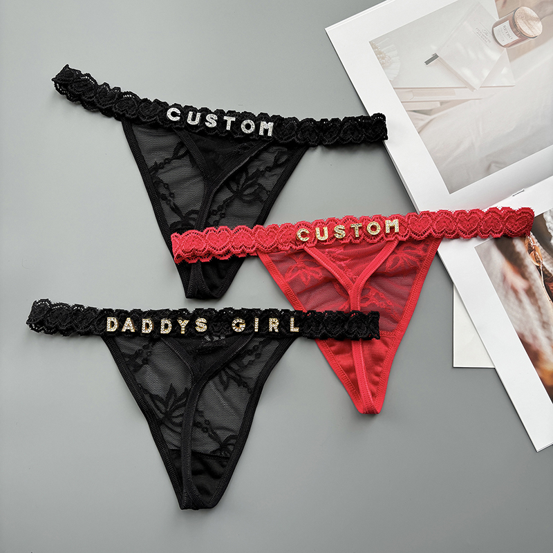 Personality Custom Thong Name  - Thong Bikini Women ulasan dan harga