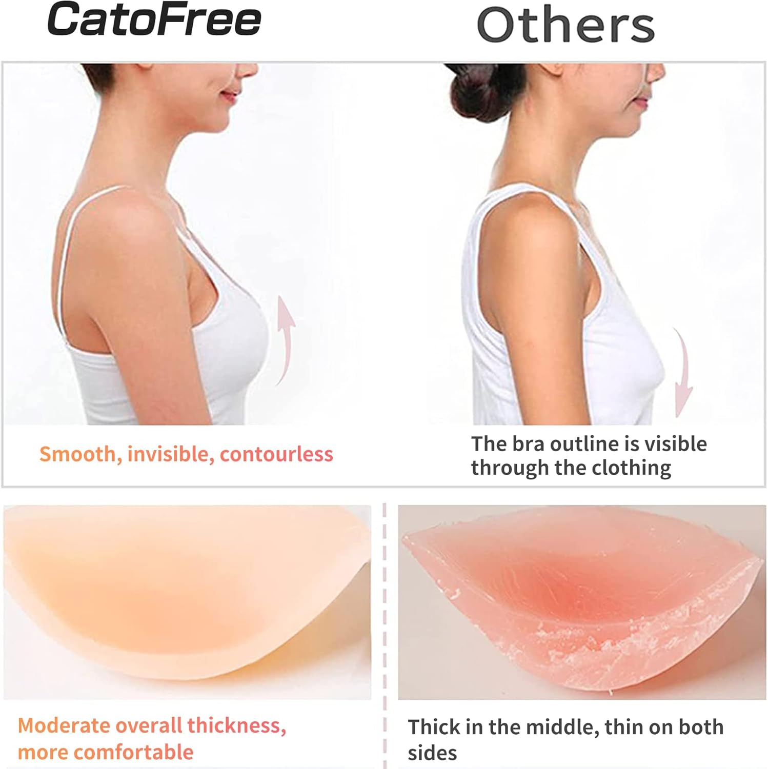 Push-Up Wire-Free Solid Silico - Strapless Bra Backless ulasan dan harga