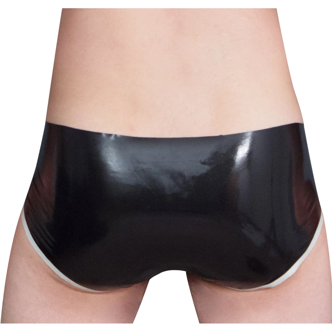 Party Latex Briefs With Stripe - Boyshort Underwear ulasan dan harga