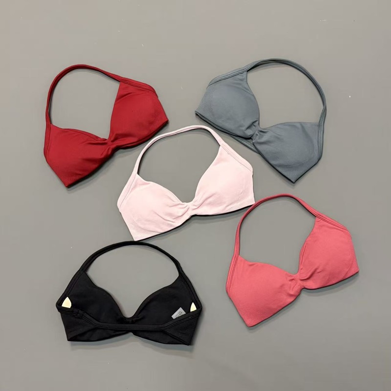 Women Halter Sports Bra V-Neck - Sports Bra High Impact ulasan dan harga