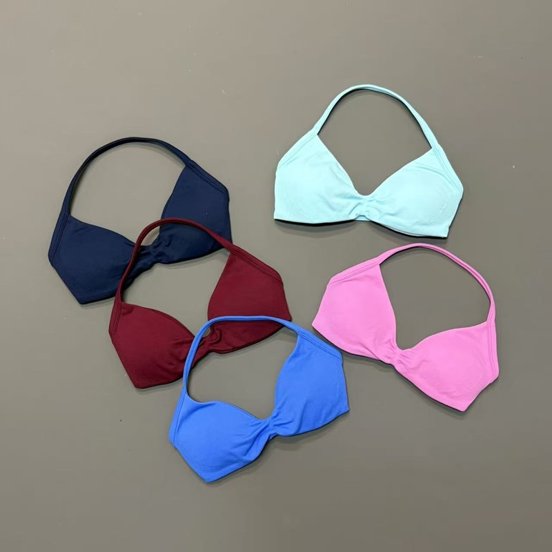 Women Halter Sports Bra V-Neck - Sports Bra High Impact ulasan dan harga