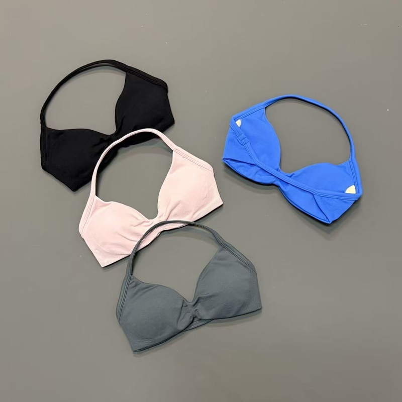 Women Halter Sports Bra V-Neck - Sports Bra High Impact ulasan dan harga