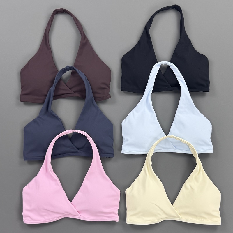 Gym Top Women Halter Neck Spor - Sports Bra High Impact ulasan dan harga