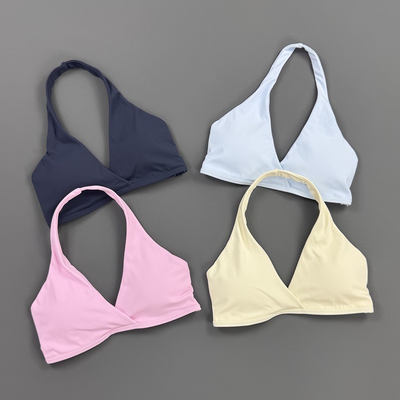 Gym Top Women Halter Neck Spor - Sports Bra High Impact ulasan dan harga